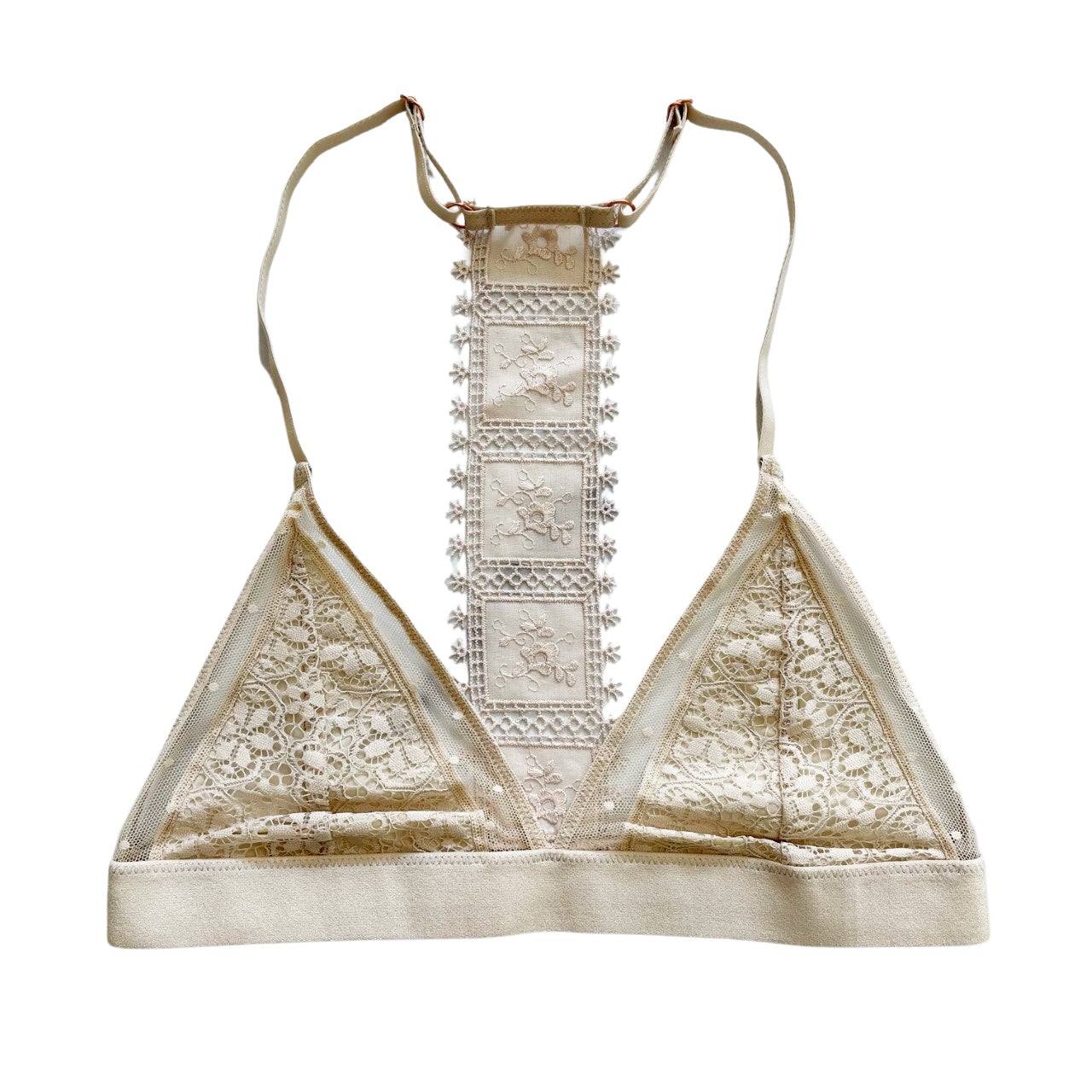 Lace Triangle Bralette 001 - Naked